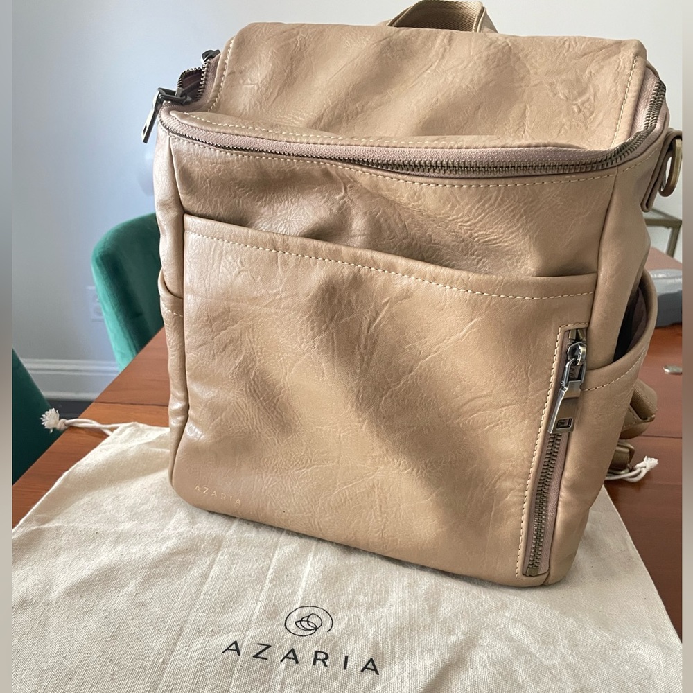 AZARIA La Mère Petite in Taupe- Diaper backpack in EUC!